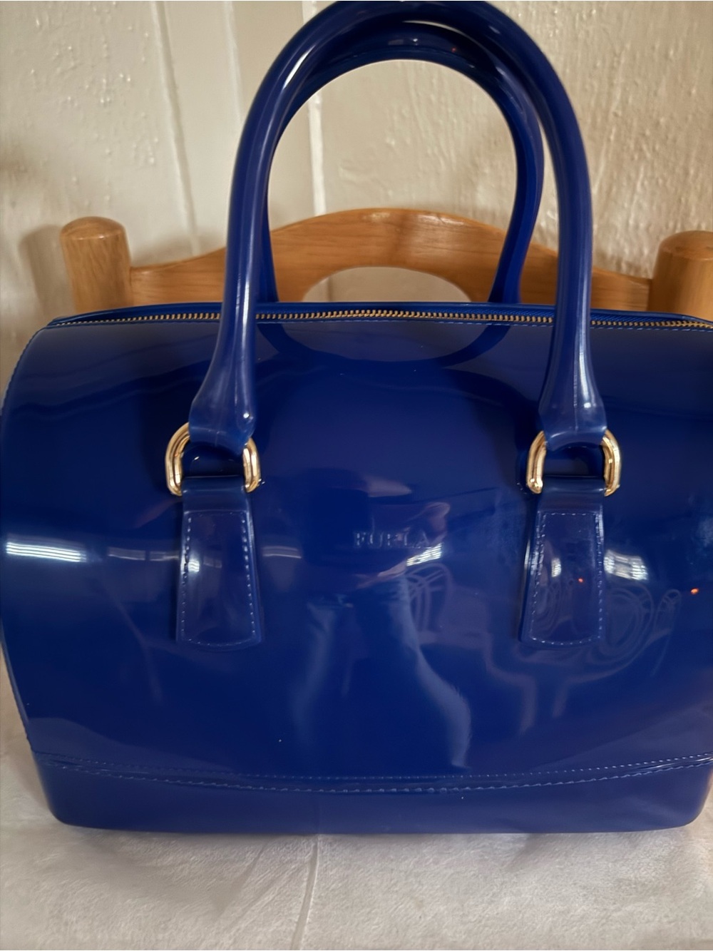 Furla Candy Bag Satchel in Deep Blue - Picture 4 of 12